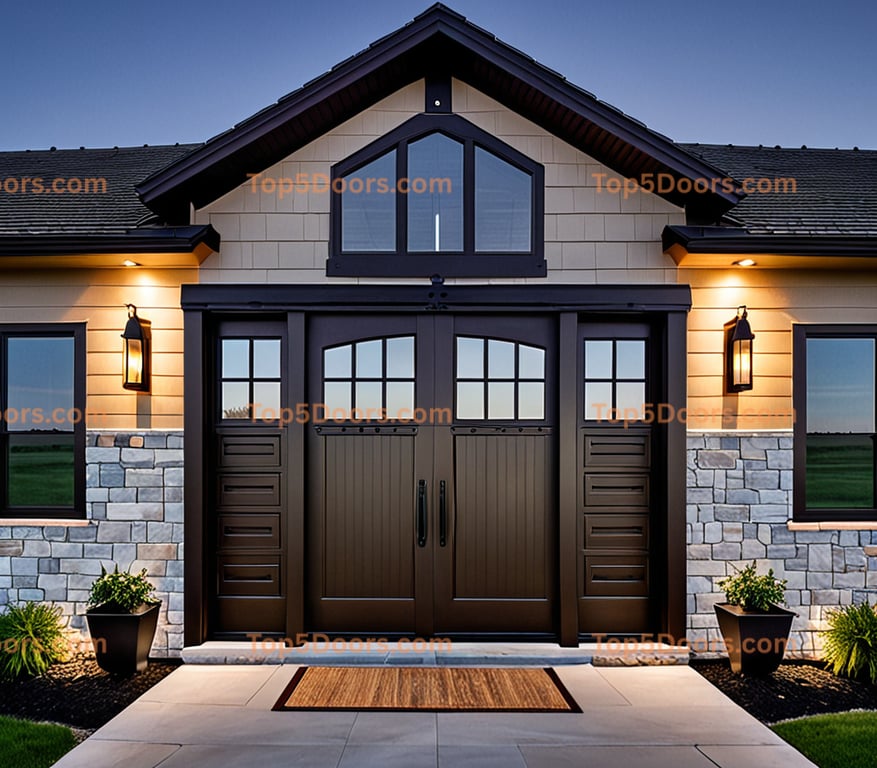 North Dakota barn door traditional american Door