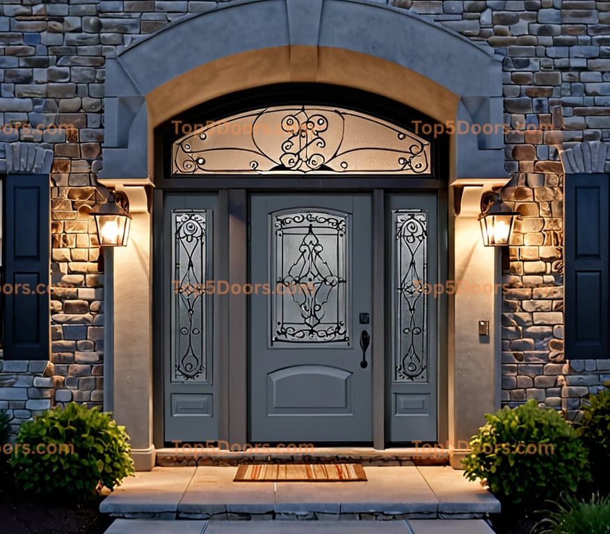 North Dakota double french country Door