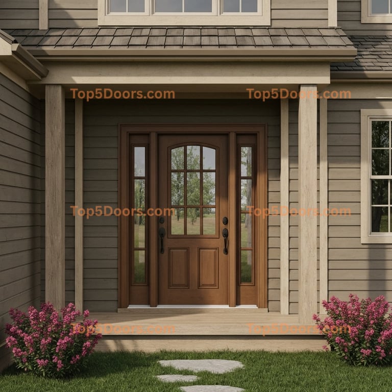 North Dakota double traditional american Door