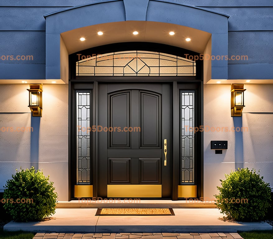 North Dakota french door minimalist Door