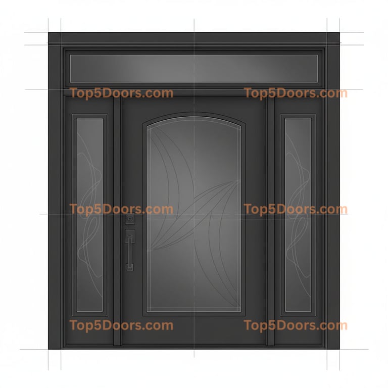 North Dakota front entry door traditional american Door