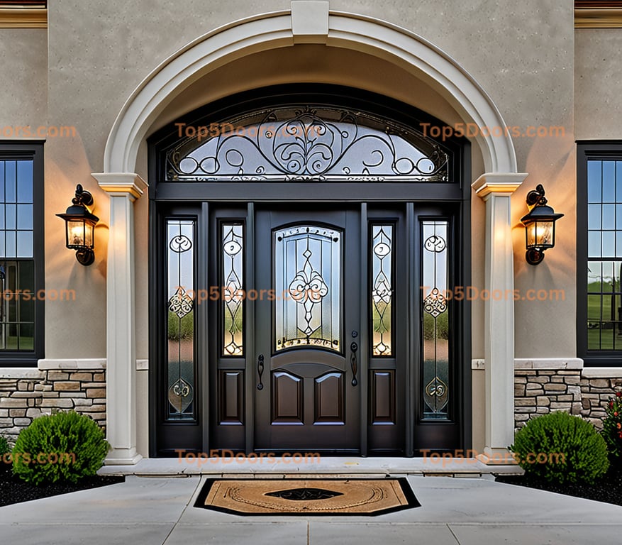 North Dakota glass paneled tuscan Door