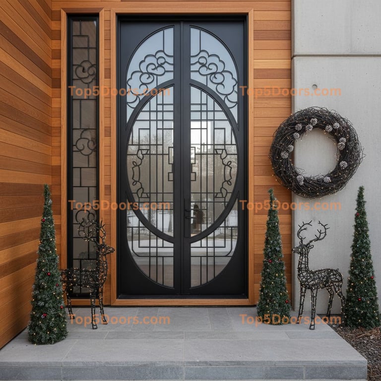 North Dakota office door mid-century modern Door