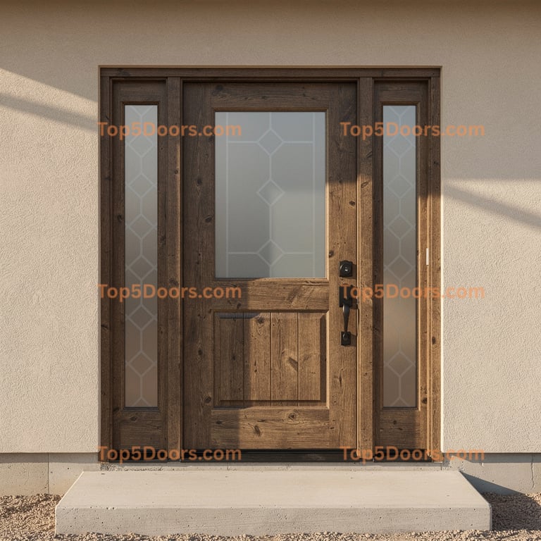 North Dakota office door spanish colonial Door