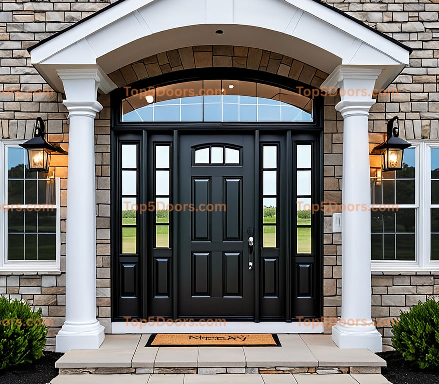 North Dakota solid panel traditional american Door