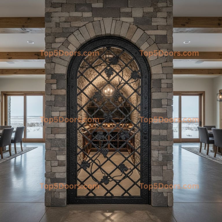 North Dakota wine cellar door modern farmhouse Door