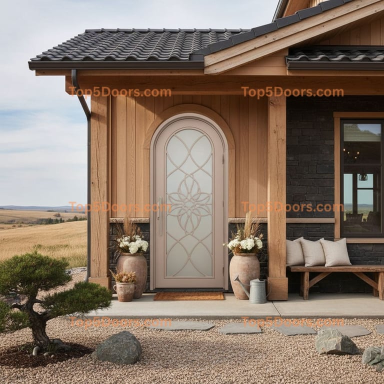 North Dakota wrought iron arched single japanese zen Do