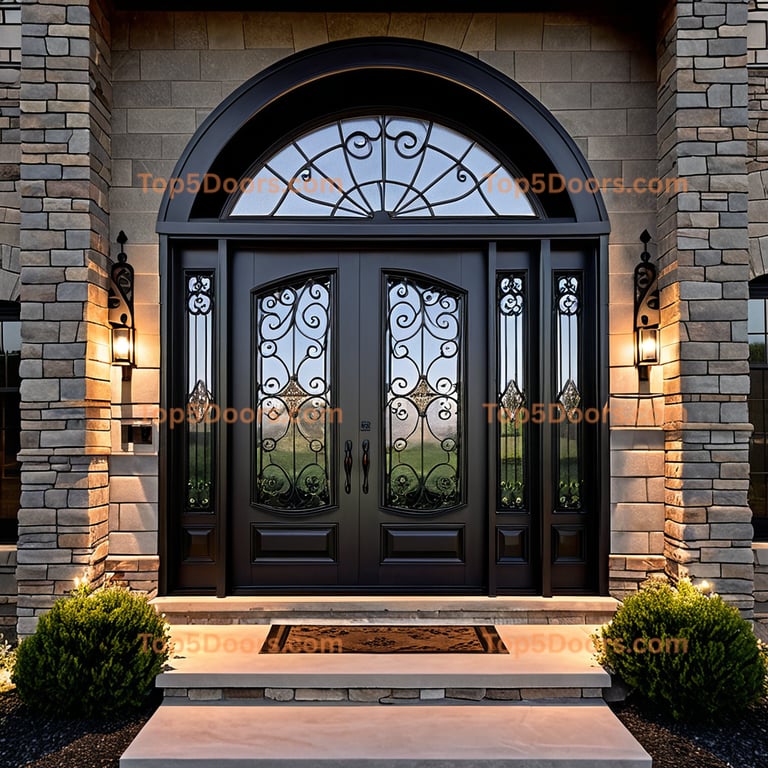 North Dakota wrought iron steel frame traditional ameri