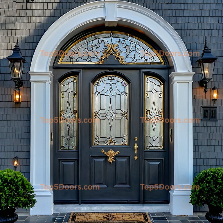 Ohio arched double victorian Door