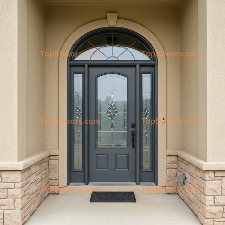 Ohio arched single spanish colonial Door