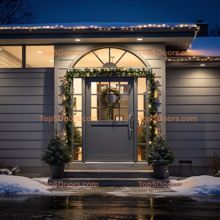 Ohio barn door mid-century modern Door