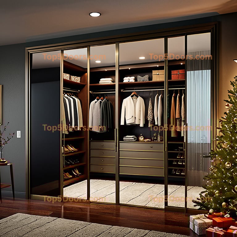 Ohio closet sliding door mid-century modern Door