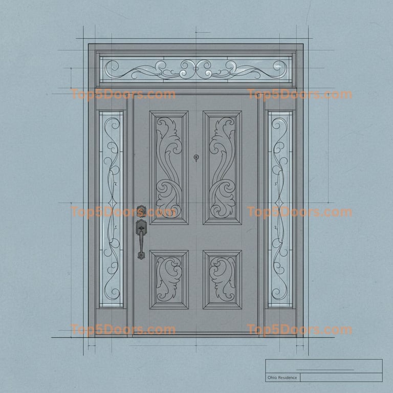 Ohio front entry door victorian Door