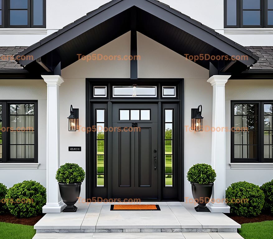 Ohio single mid-century modern Door