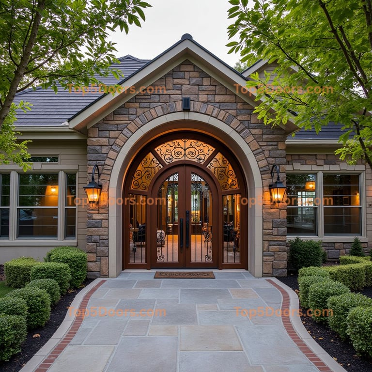 Ohio wine cellar door japanese zen Door