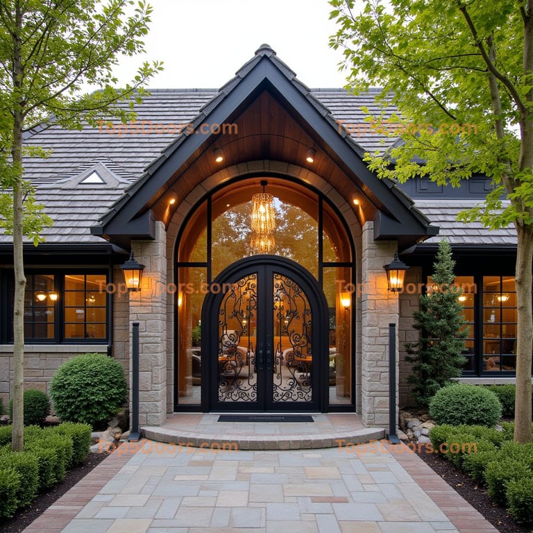 Ohio wine cellar door japanese zen Door