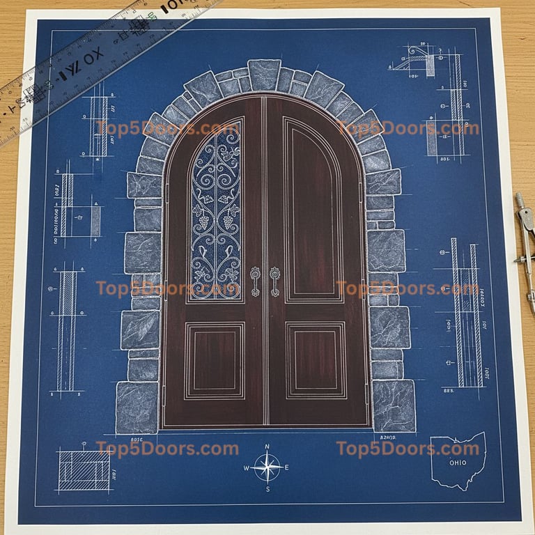 Ohio wine cellar door georgian Door