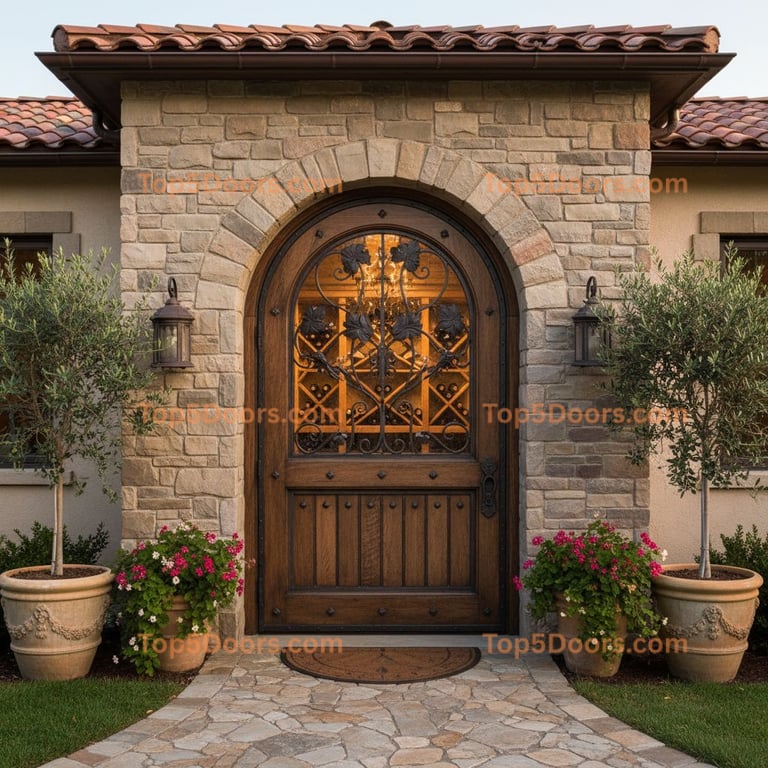 Ohio wine cellar door mediterranean Door