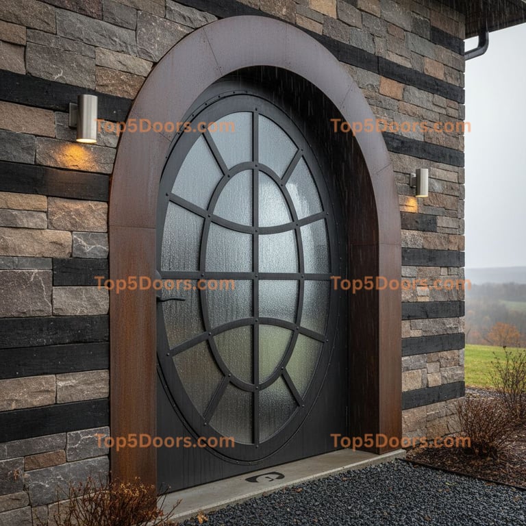 Ohio wine cellar door industrial Door