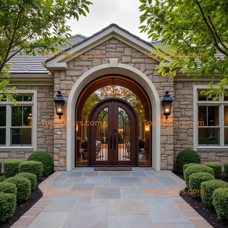 Ohio wine cellar door mid-century modern Door