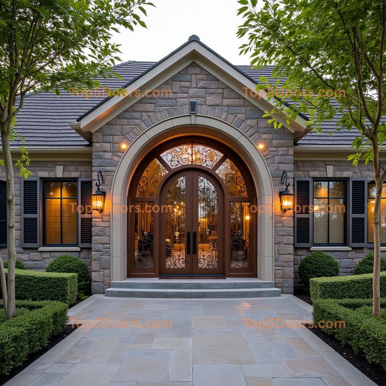 Ohio wine cellar door mid-century modern Door