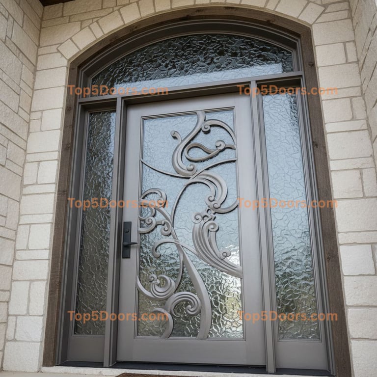 Oklahoma arched single spanish colonial Door