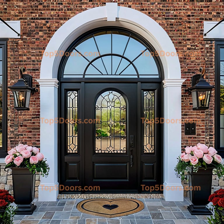 Oklahoma arched single traditional american Door