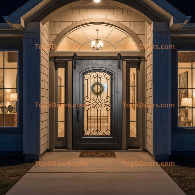 Oklahoma barn door french country Door
