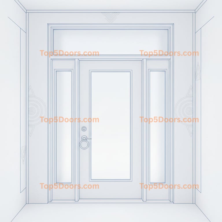 Oklahoma front entry door minimalist Door