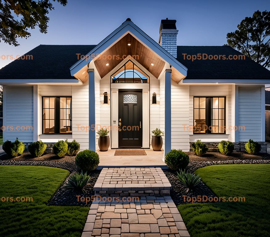 Oklahoma pivot mid-century modern Door