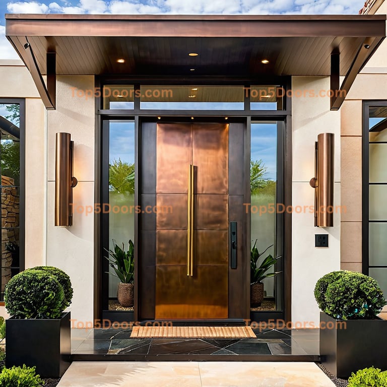 Oklahoma pivot mid-century modern Door