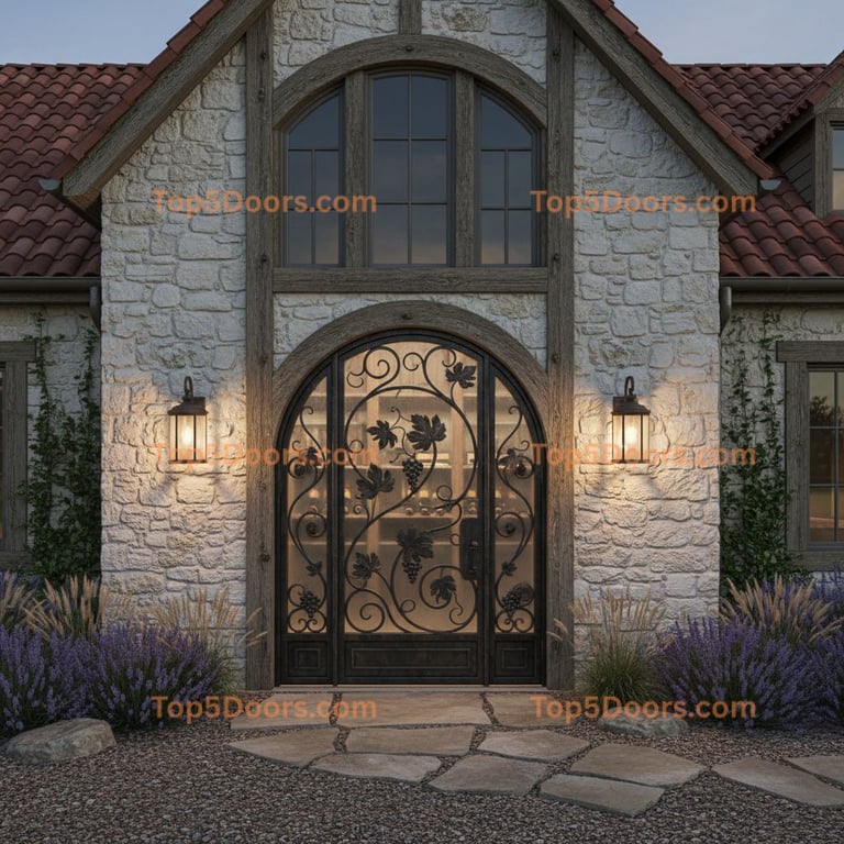 Oklahoma wine cellar door french country Door