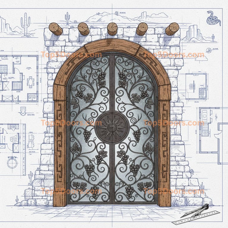 Oklahoma wine cellar door southwestern Door