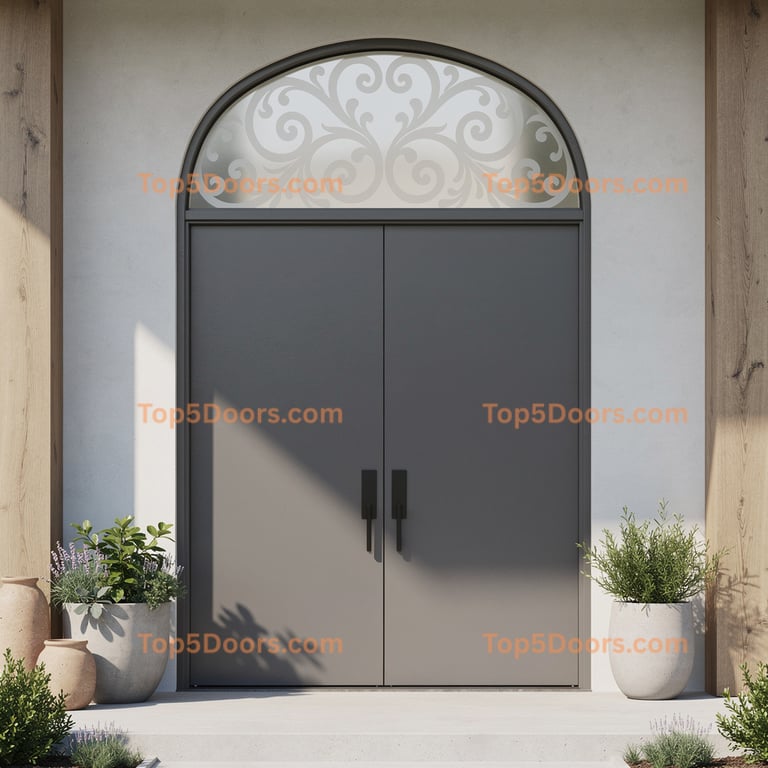 Oregon arched double minimalist Door