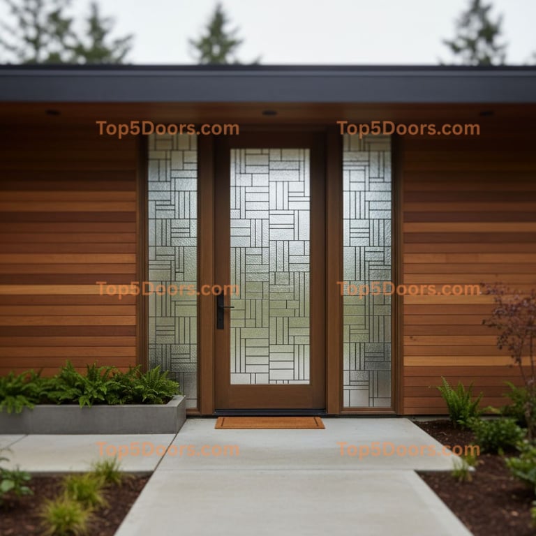 Oregon front entry door contemporary Door