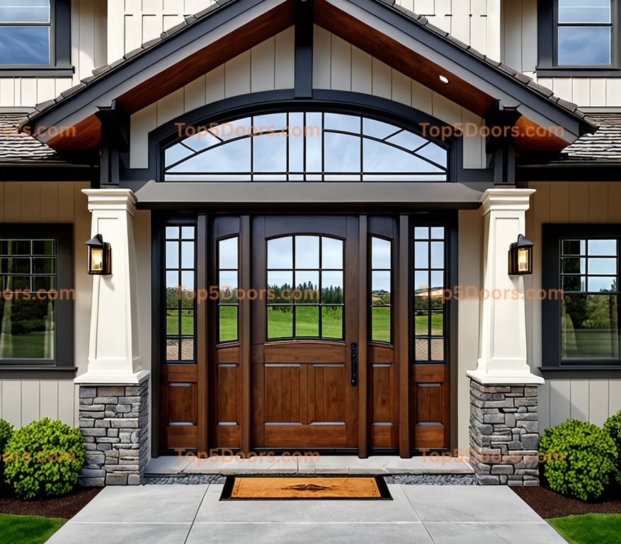 Oregon glass paneled craftsman Door