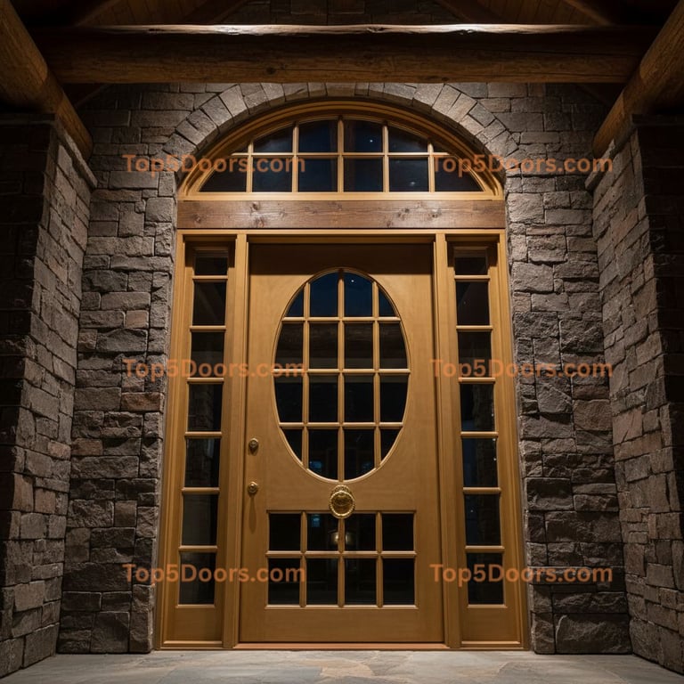 Oregon office door mountain lodge Door