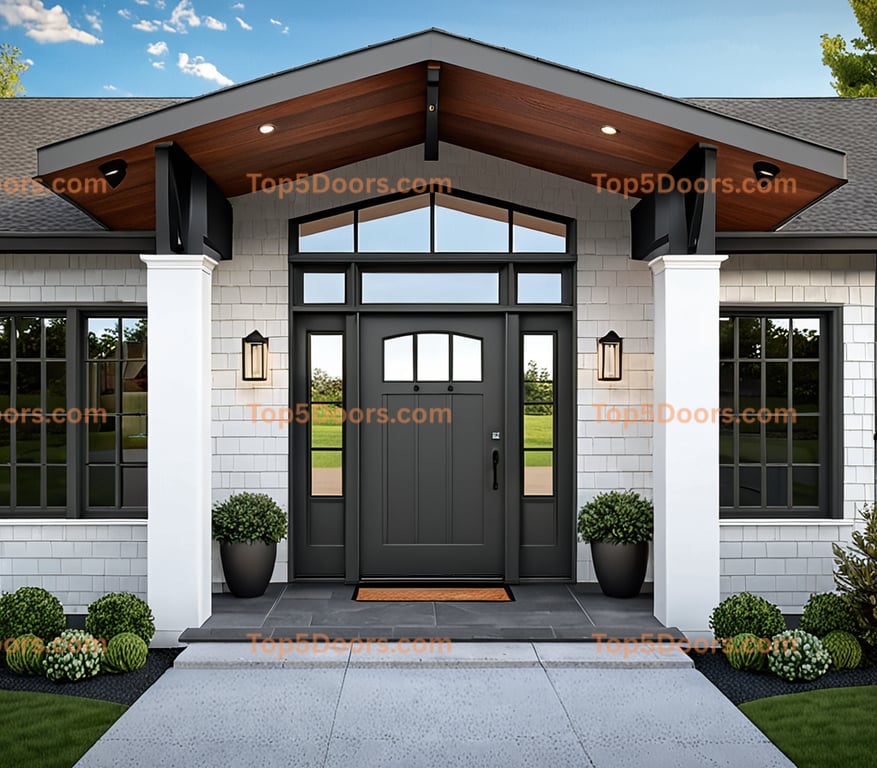 Oregon single mid-century modern Door