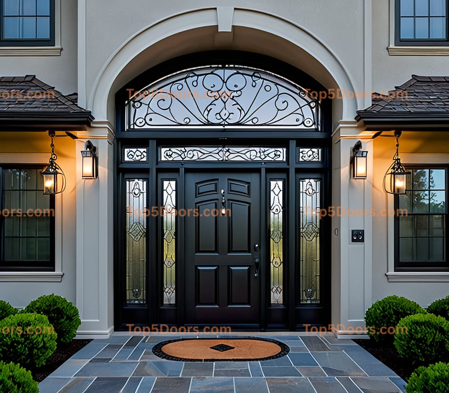 Oregon steel frame traditional american Door