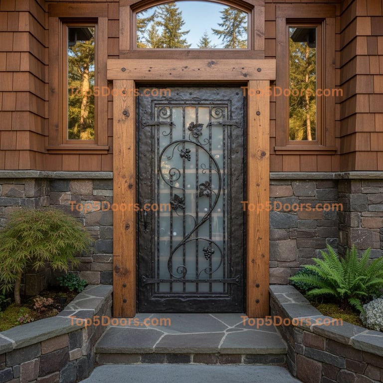 Oregon wine cellar door craftsman Door