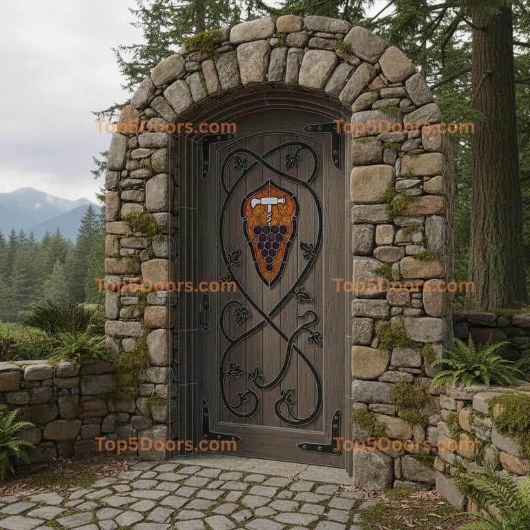 Oregon wine cellar door craftsman Door
