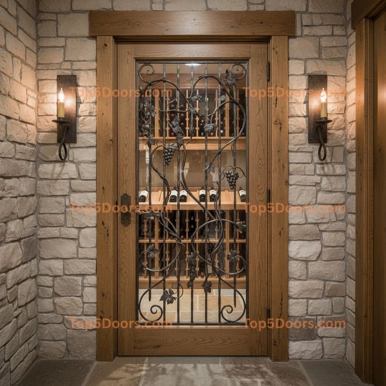 Oregon wine cellar door french provincial Door