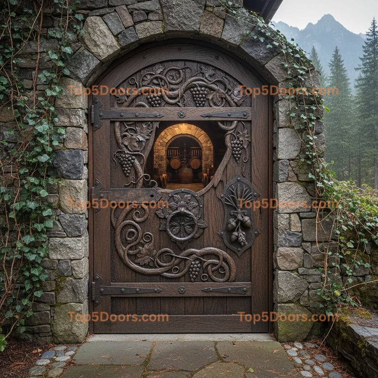Oregon wine cellar door mountain lodge Door