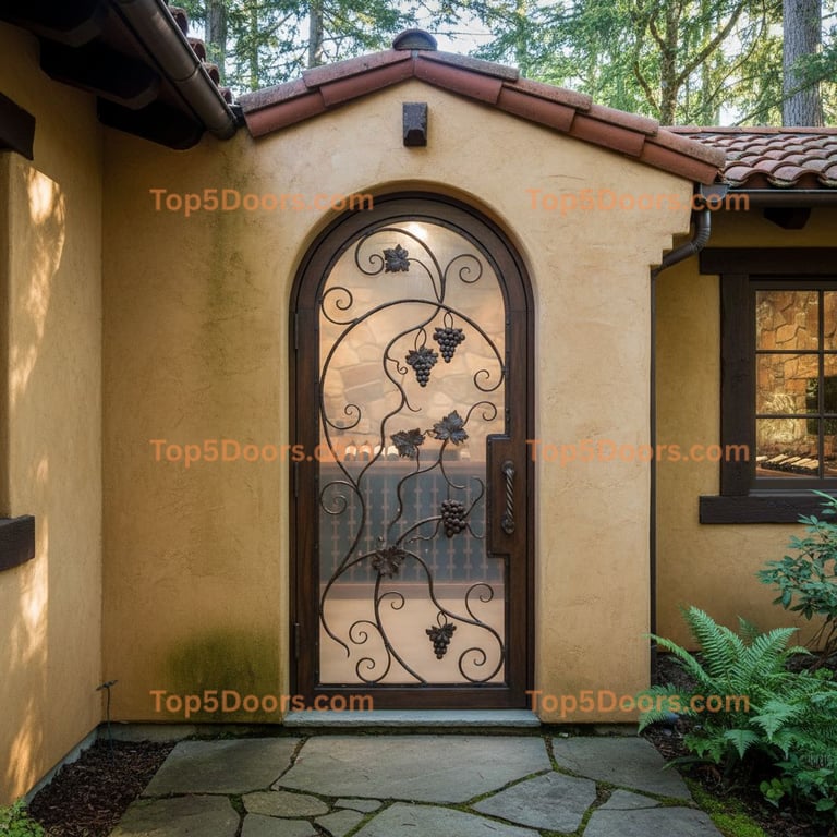 Oregon wine cellar door spanish colonial Door