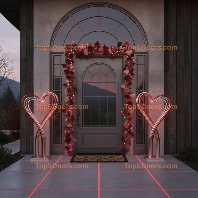 Oregon wrought iron arched single industrial Door