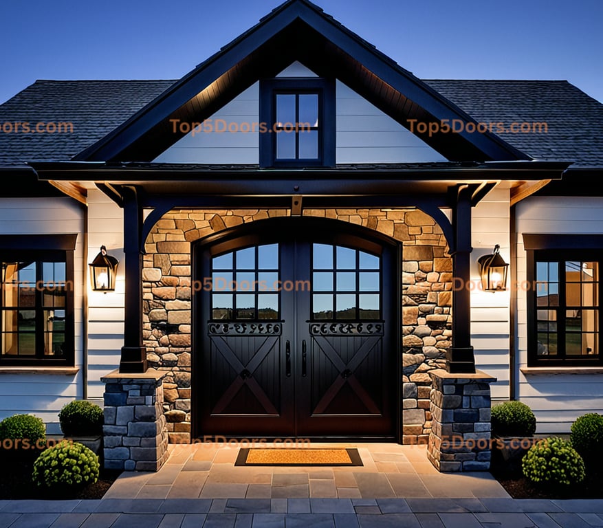 Oregon wrought iron barn door cape cod Door