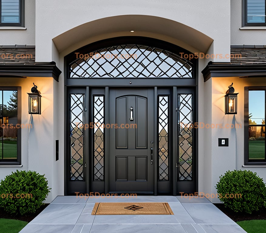 Oregon wrought iron double modern Door