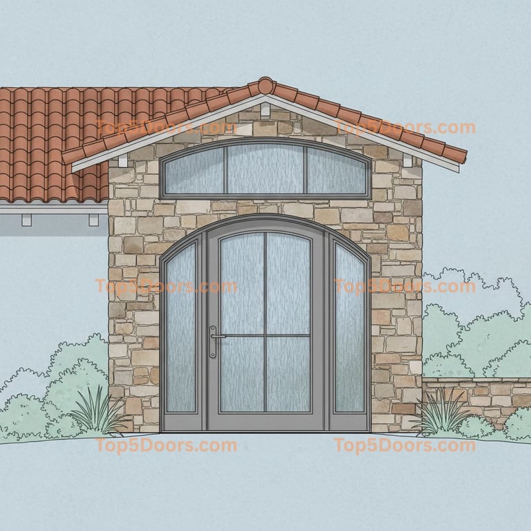 Oregon wrought iron single tuscan Door