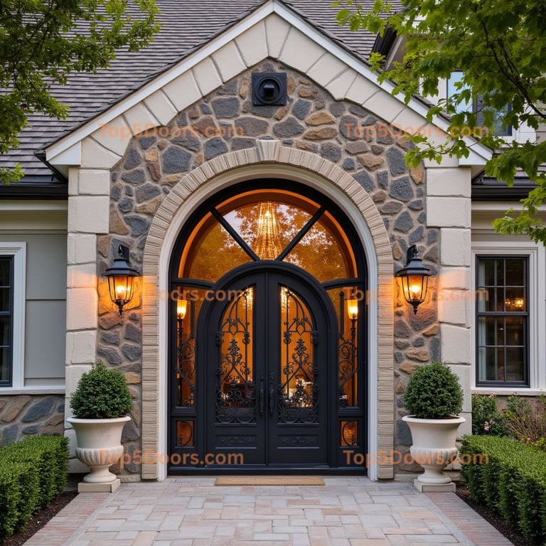 Ornate Double Door Entrance