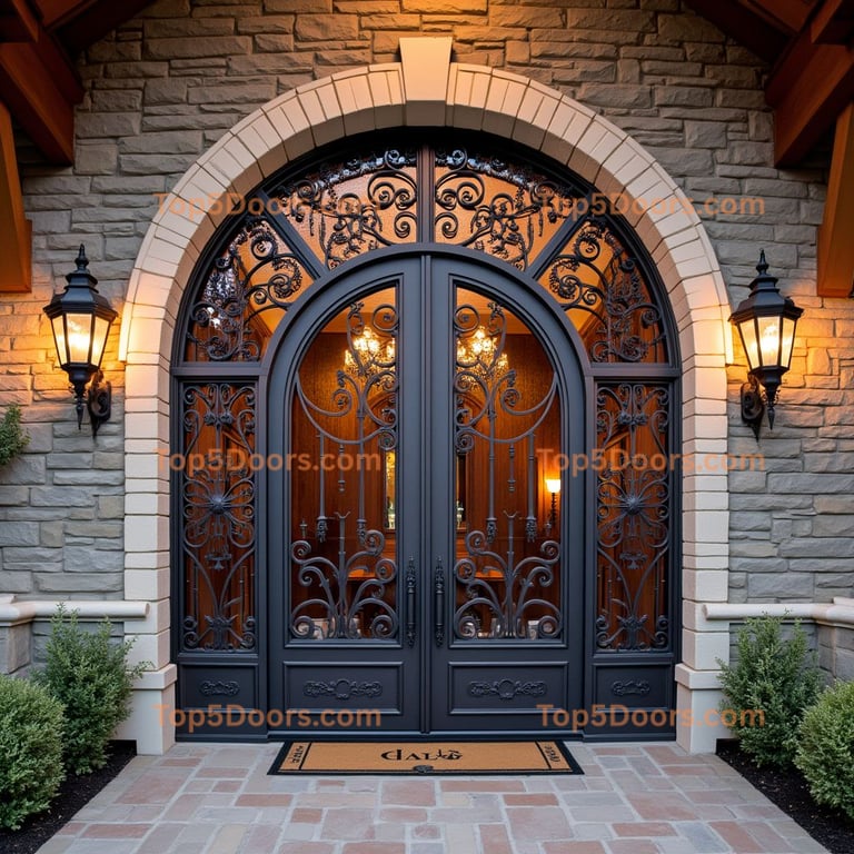 Ornate Metal Double Door